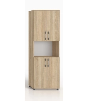 Regał biurowy na ksiażki i segragatoryG 60 4d dąb sonoma